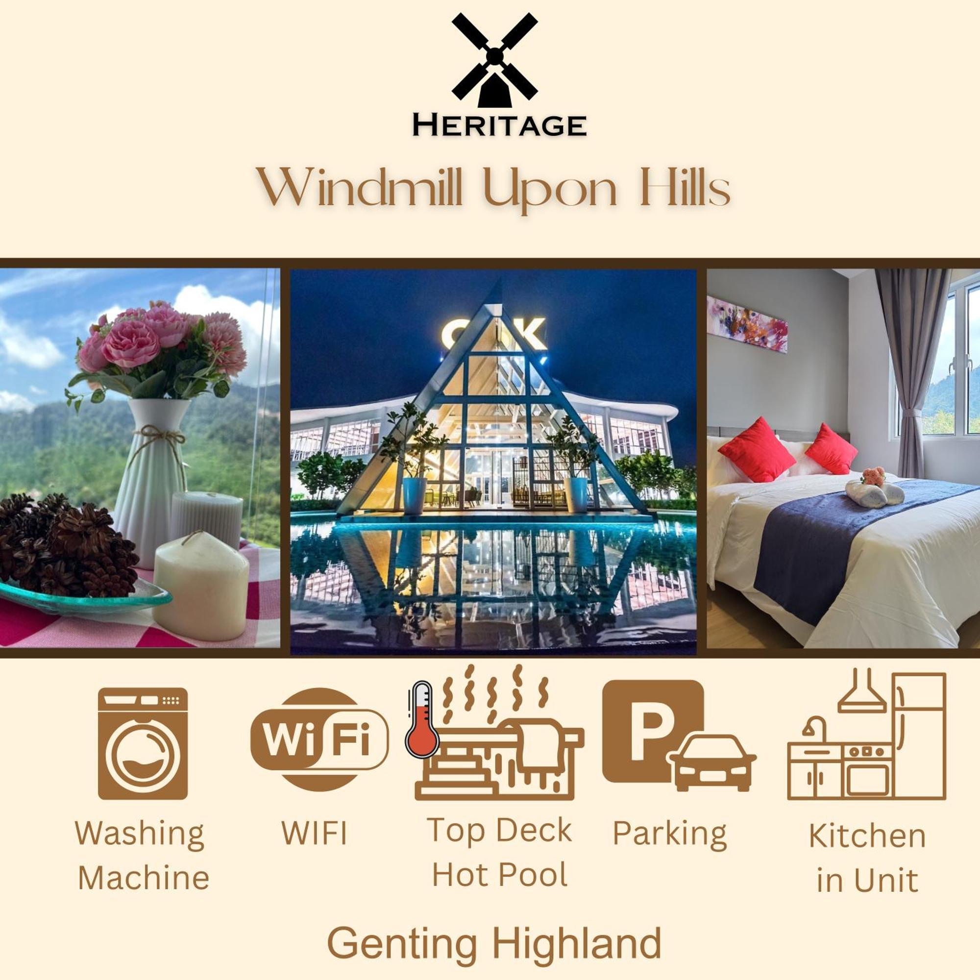 Windmill Upon Hills Luxurious Sky Villa 360 Sky Pool Heated Pool Mountainous Genting View Genting Highland By Heritage Resorts World Genting Esterno foto